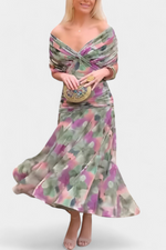 Luana - Vestido elegante com decote em V