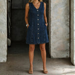 Lili - Vestido Casual em Denim