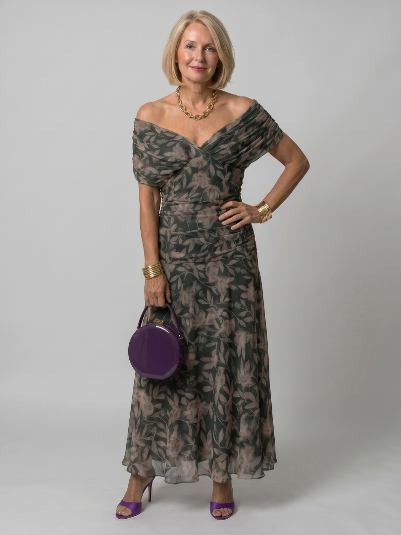 Calen | Vestido Midi Off Shoulder