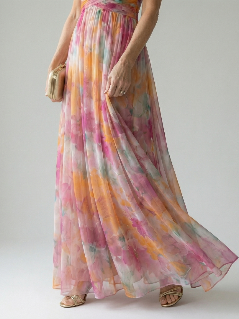 Isel | Vestido Maxi Soft Wrap