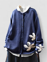 Safira - Cardigã com Padrão Floral