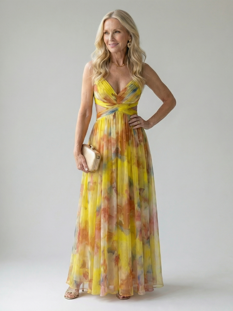 Isel | Vestido Maxi Soft Wrap