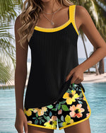 Laluna® | Conjunto de Tankini Elegante em Dois Peças