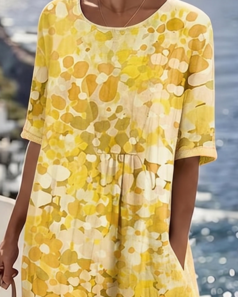 Fatima- Vestido Midi Estampado