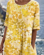 Fatima- Vestido Midi Estampado