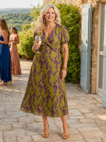 Virel | Vestido Midi Floral Relaxado