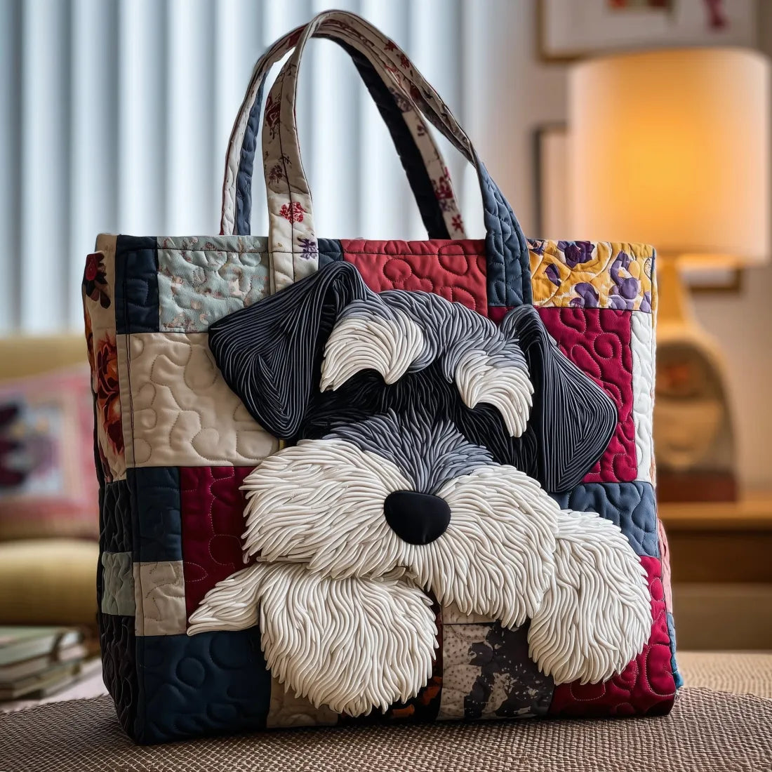 Saco Tote Artisan Schnauzer