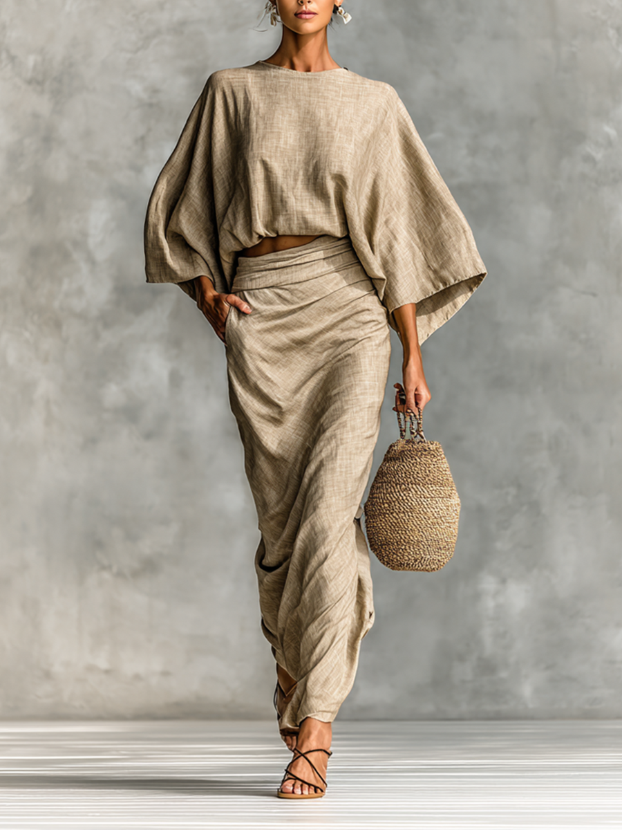Conjunto de Algodão e Linho Rock