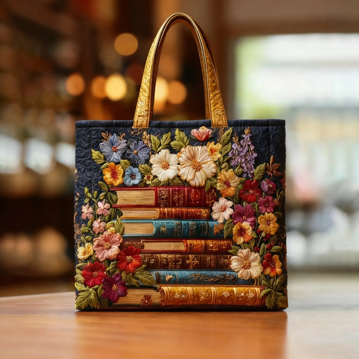Saco Tote com Estampa Floral