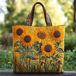 Saco Tote com Estampa de Girassol Clássico
