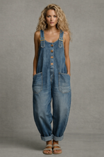 Monica- Macacão de Denim para Mulher