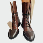 Botas de couro ortopédicas