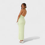 Camila - Vestido comprido com pregas