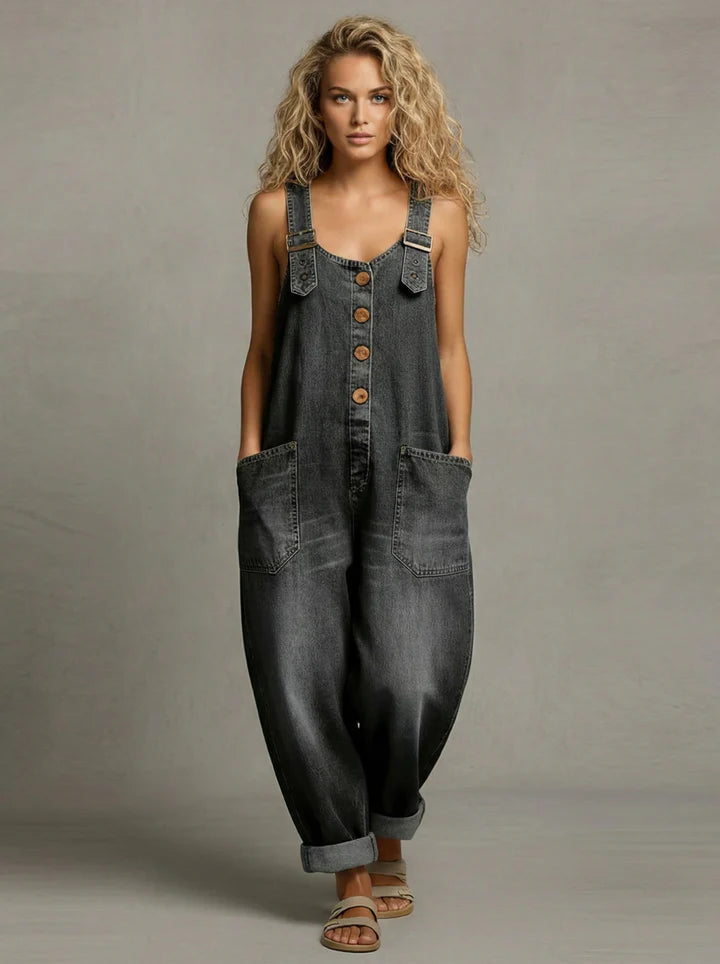 Monica- Macacão de Denim para Mulher