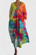 Ana - Vestido Fluido com Estampa