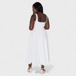 Maribel - Vestido Midi decote quadrado