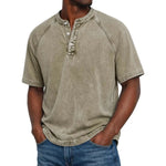 Pedro - T-Shirt Vintage com Botões