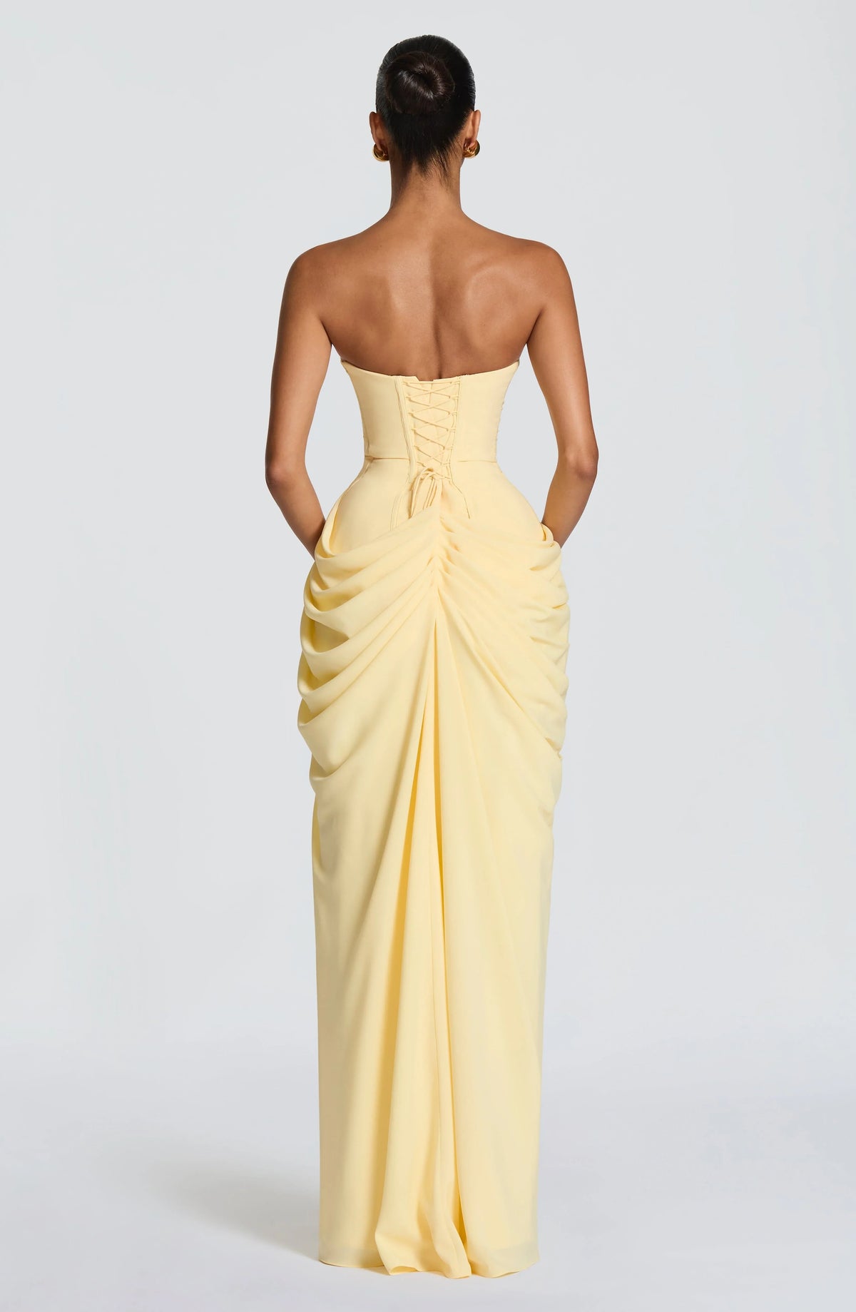 Adriana - Vestido Longo Drapeado com Fenda