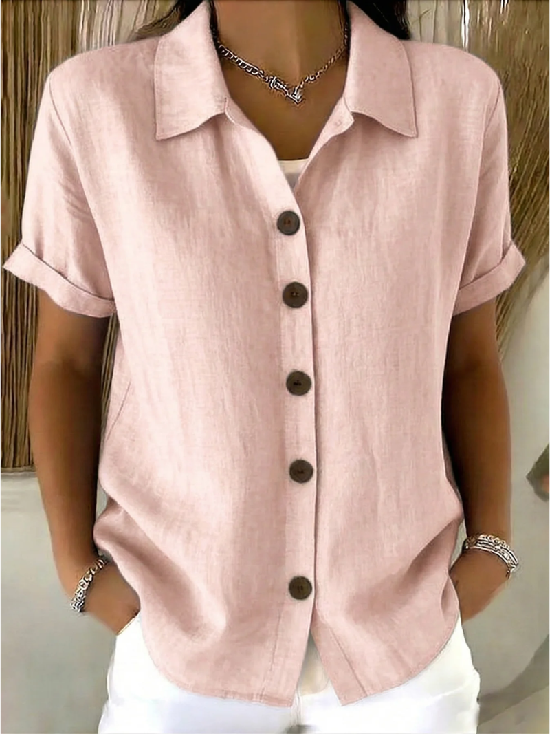 Sara | Blusa com Botões Frontais