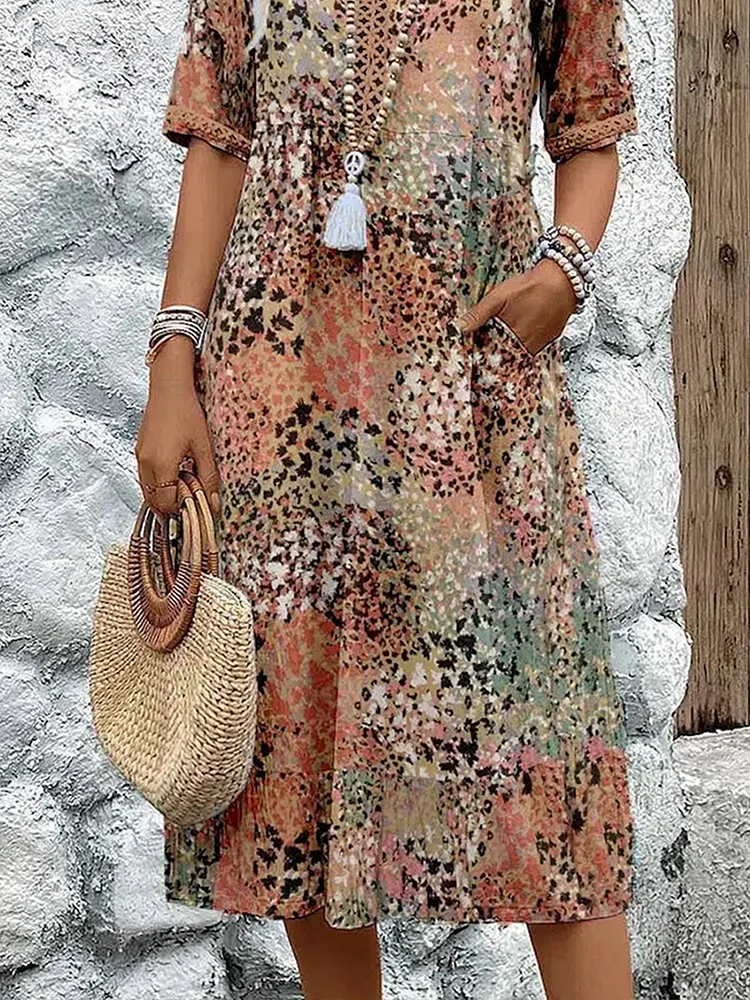SUSANA | VESTIDO MIDI VIBRANTE