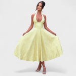 Efi - Vestido midi texturado