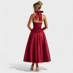 Efi - Vestido midi texturado