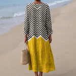 Xana - Vestido Zigzag com Contraste