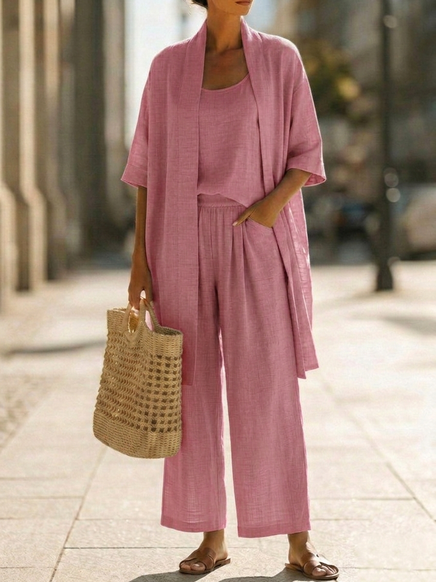 Linnea™ | Conjunto de Linho Leve