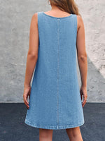 Irís - Vestido de Alças em Denim Casual