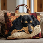 Bolsa Tote Dachshund Feita à Mão