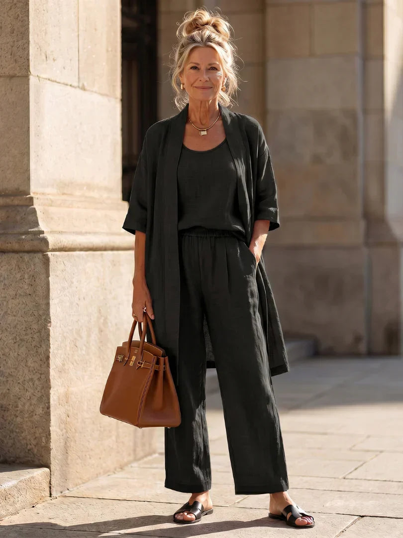 Linnea™ | Conjunto de Linho Leve