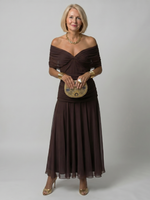 Calen | Vestido Midi Off Shoulder