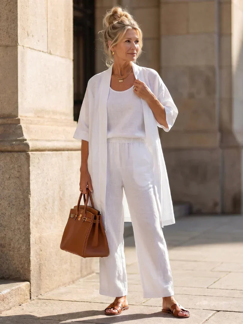 Linnea™ | Conjunto de Linho Leve