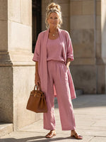 Linnea™ | Conjunto de Linho Leve