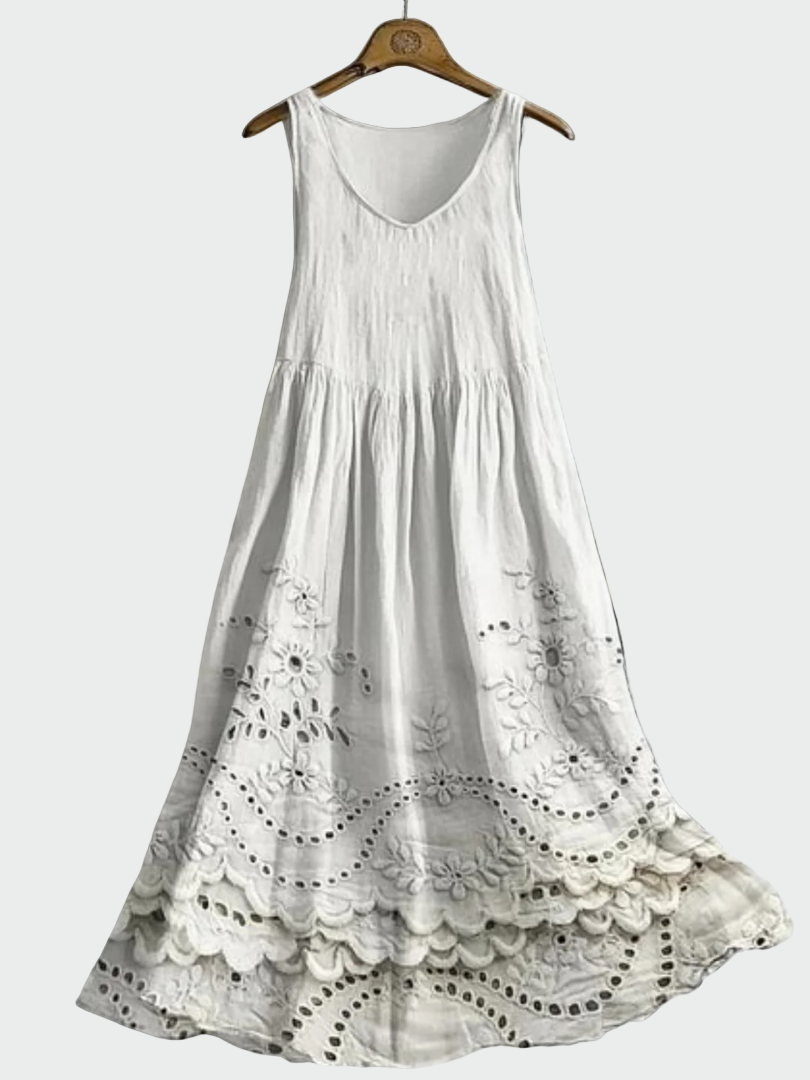Vestido com Renda Inglesa