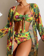 Glenda - Bikini com Saia de Flores