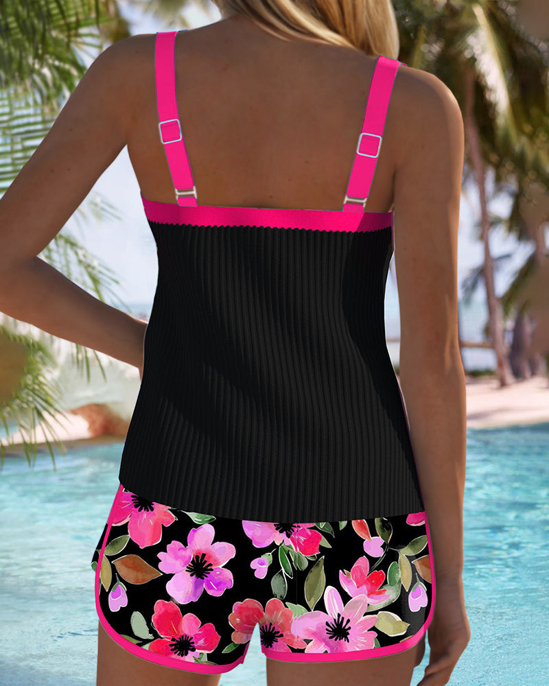 Laluna® | Conjunto de Tankini Elegante em Dois Peças