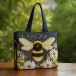 Saco Tote Abelha, Margarida e Estrelas