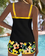 Laluna® | Conjunto de Tankini Elegante em Dois Peças