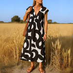Magda - Vestido fluido com decote V