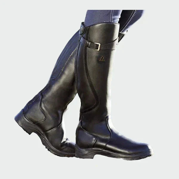 Botas de couro ortopédicas premium