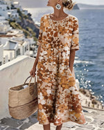 Fatima- Vestido Midi Estampado
