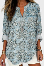 Blusa Blue Dusk Bloom