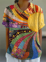 Mel - Camisa Patchwork Sunburst