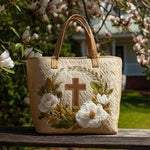 Saco Tote Cruz Sagrada Feito à Mão