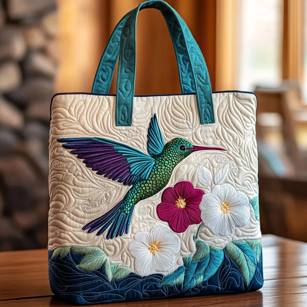 Saco Tote Forrado com Estampado Floral