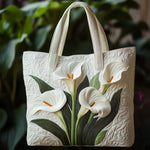 Bolsa Tote Almofadada de Conchas Brancas