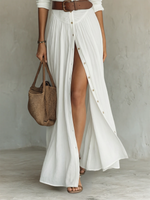 Vestido Maxi de Linho Branco