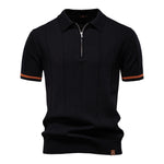Polo de Meio Zíper - Textura Vertical