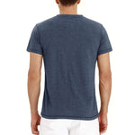 T-Shirt Henley - Malha Macia Gola